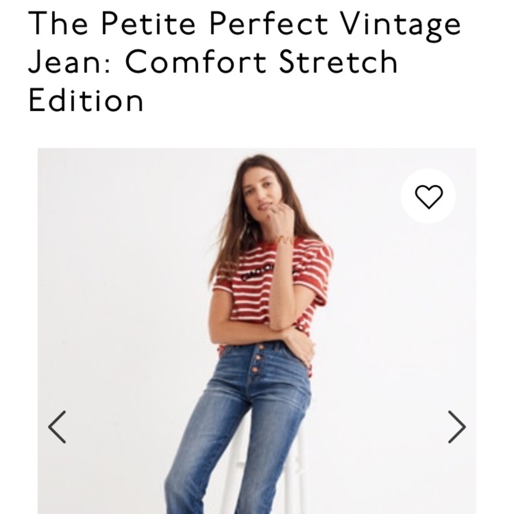 Madewell size 27 Petite Perfect Vintage